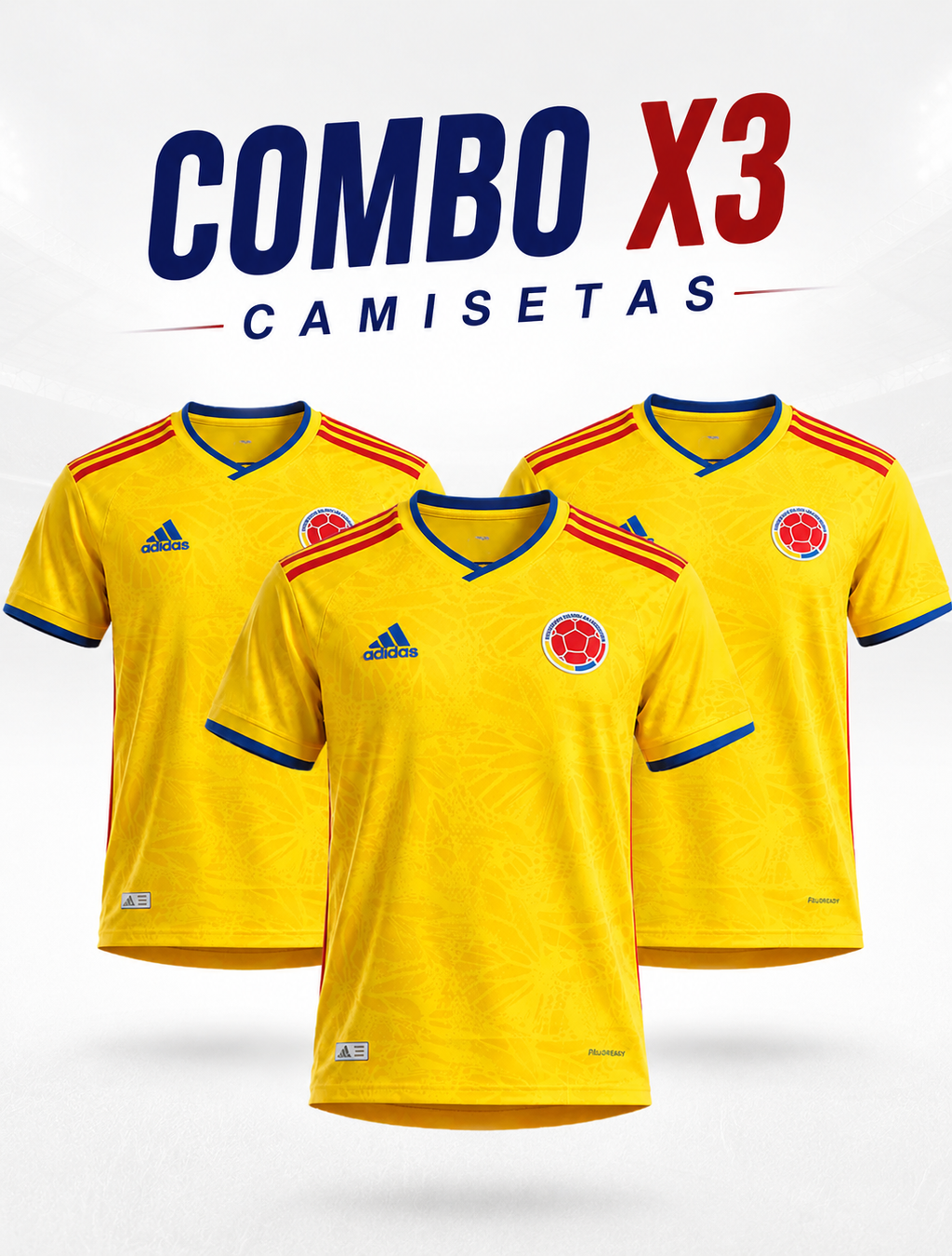 3x CAMISETAS VERSION JUGADOR CO