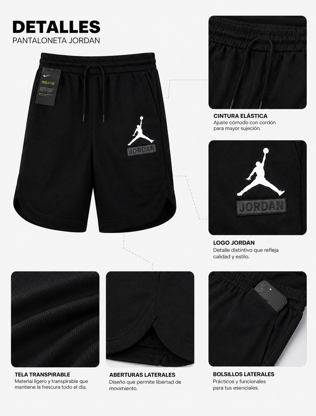2x PANTALONETAS JORDAN PREMIUM